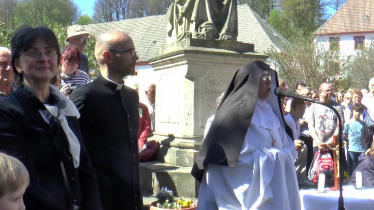 Saatgutreiter bitten um Seegen    Ostern in der Oberlausitz