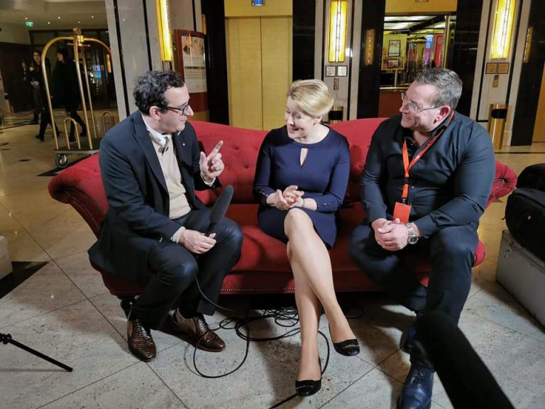 Bundesfamilienministerin Franziska Giffey im Dialog beim BVMW Jahresempfang in Berlin