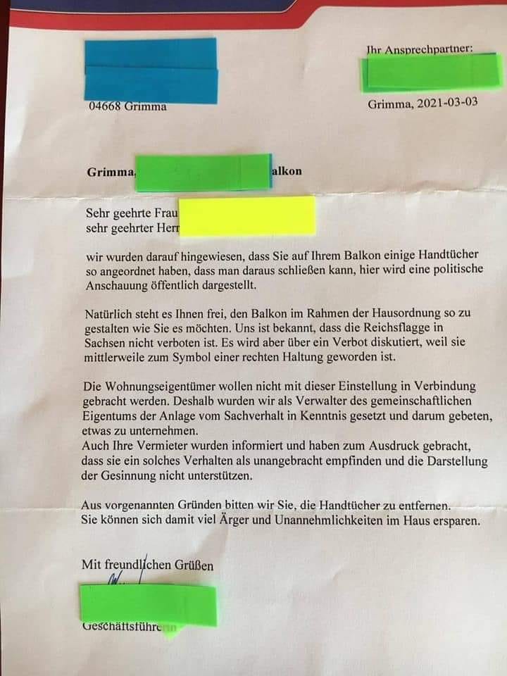 Bitte die Wäsche unpolitisch aufhängen !!!