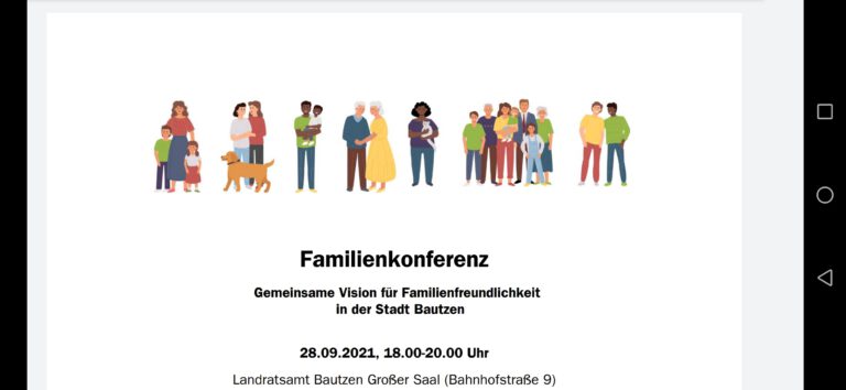 Familienkonferenz  Gemeinsame Vision für Familienfreundlichkeit in der Stadt Bautzen