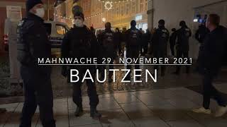 Mahnwache in Bautzen am 29.11.2021