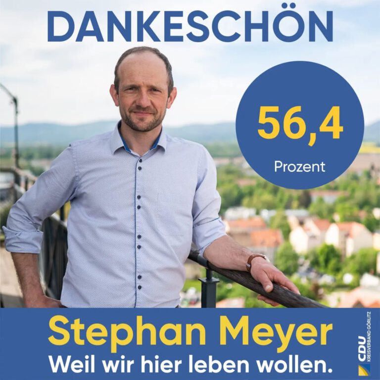 Auch der Landkreis Görlitz hat eine neuen Landrat Herzlichen Glückwunsch Stephan Meyer