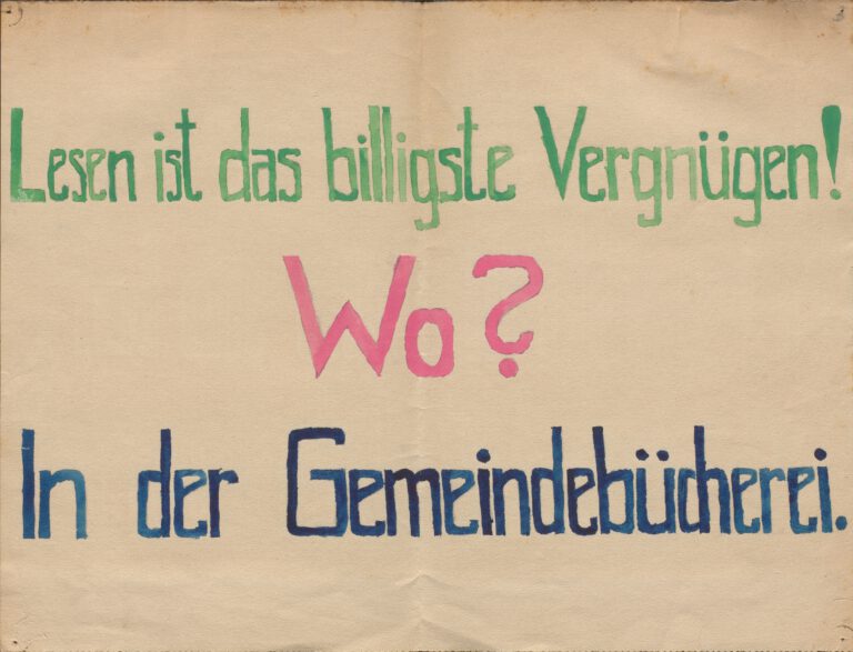 Vortrag: „‘Lesen ist das billigste Vergnügen – Wo? – In der Gemeindebücherei‘ –  Zur Geschichte der Kreisfachstelle für Büchereiwesen Bautzen“